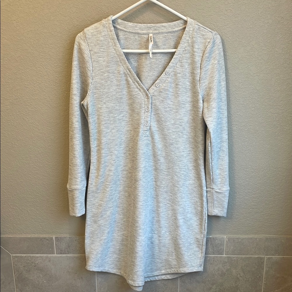 Soma Cozy Waffle Long-Sleeve Sleepshirt